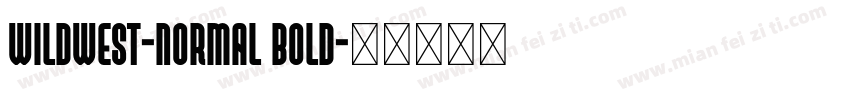 WildWest-Normal Bold字体转换